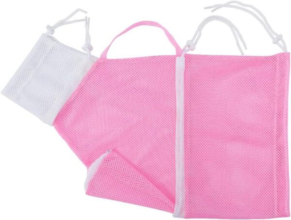 Cat Bathing Bag Anti-Bite and Anti-Scratch Cat Grooming Bag for Bathing, Nail Trimming, Medicine Taking,Injection,Adjustable Multifunctional Breathable Restraint Shower Bag(Pink) - Image 7