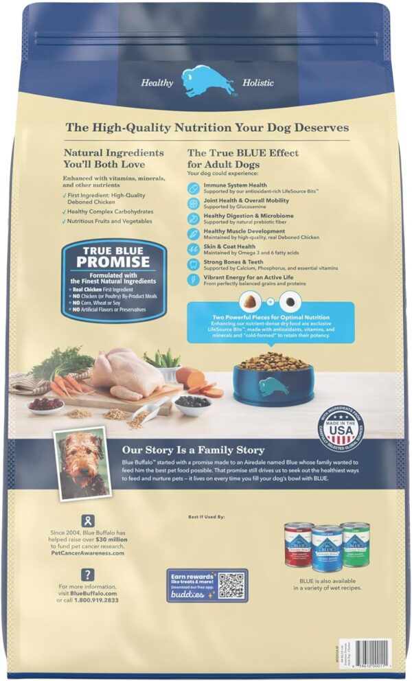 Blue Buffalo Life Protection Formula Natural Adult Dry Dog Food, Chicken and Brown Rice 30-lb - Image 2