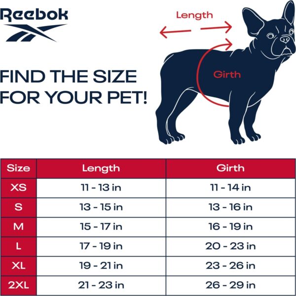 Reebok Dog Puffer Jacket - Waterproof Dog Vest with Hoodie, Dog Winter Clothes for Small, Medium, and Large Dogs, Premium Windproof Dog Snow Jacket Perfect for Cold Weather, - Image 6