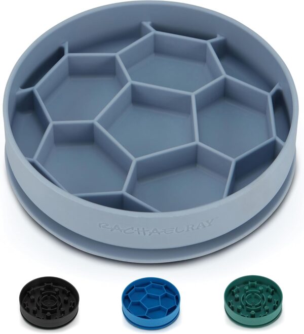 Rachael Ray Slow Feeding Dog Bowl – Slow Feeder Dog Bowls, Silicone Non-Slip Dog Bowls for Small Dogs, Medium Dogs, and Large Dogs, Perfect Dog Feeder, Easy to Clean Dog Food Bowl, Fun Dog Slow Feeder