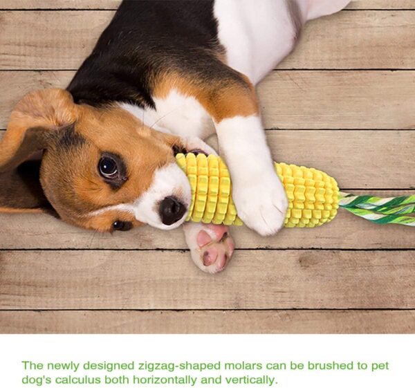 Carllg Dog Chew Toys for Aggressive Chewers, Indestructible Tough Durable Squeaky Interactive Dog Toys, Puppy Teeth Chew Corn Stick Toy for Small Meduium Large Breed - Image 5