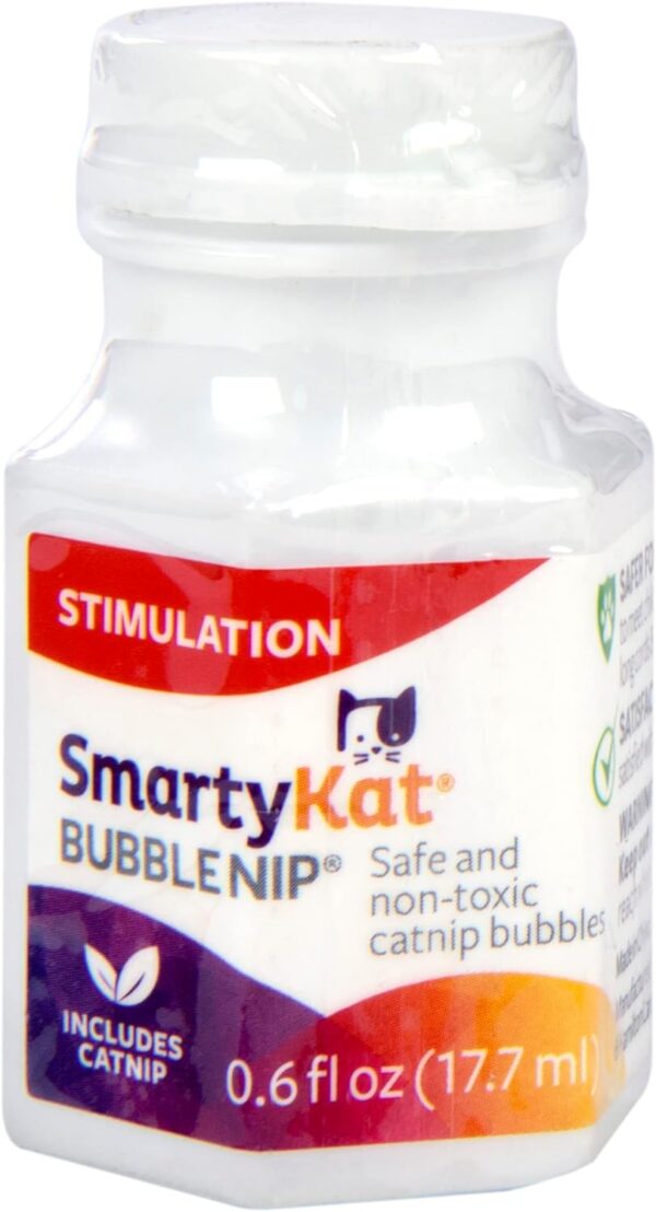 SmartyKat Bubble Nip Catnip Bubbles for Cats & Kittens, Safe for Pets - Trial Size, 0.6 Fluid Ounce