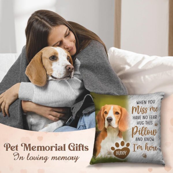 Pawfect House Personalized Pet Memorial Throw Pillow (Insert Included), Dog Pillows, Pet Memorial Gifts, Dog Memorial Gifts for Loss of Dog, Cat, Dog Pillow, Pet Loss Gifts, Loss of Dog Sympathy Gift - Image 2