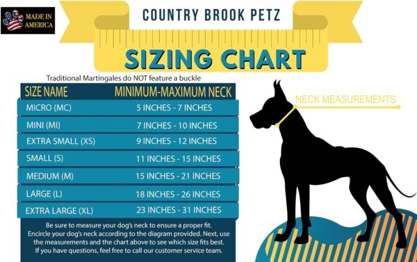 Country Brook Petz Martingale Dog Collar - Heavy-Duty Training Collar with No Buckle - Service Dog Collar for All Pups - Vibrant, Colorful Collection - Medium, Hot Pink - Image 4