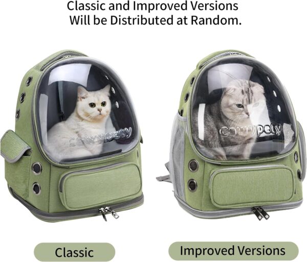 Cat Backpack Carrier, Breathable Cat Carrier Large Space Bubble Pet Backpack for Kitty Small Dog up to 15lbs, Transparent & Foldable Pet Carrier for Travel Hiking - Image 7