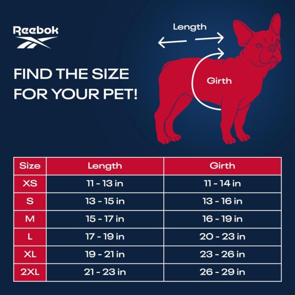 Reebok Dog Raincoat - Dog Coat with Hoodie, Waterproof Dog Rain Jacket for X-Small to Large Dogs, Adjustable Drawstring, Comes with Leash Hole, Premium Skin Friendly Lightweight Dog Rain Coat - Image 6