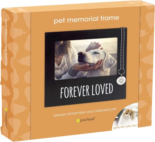 Pearhead Forever Loved Pet Keepsake Picture Frame, Dog Photo Frame for Pet Owners, Dog Memorial Frame, Wall Mount And Tabletop Frame, 4x6 Photo Insert, Black - Image 4