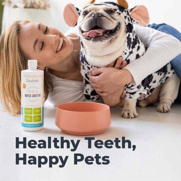 Oxyfresh Premium Pet Dental Care Solution Pet Water Additive: Best Way to Eliminate Bad Dog Breath and Cat Bad Breath - Fights Tartar & Plaque - So Easy, Just Add to Water! Vet Recommended 16 oz. - Image 7