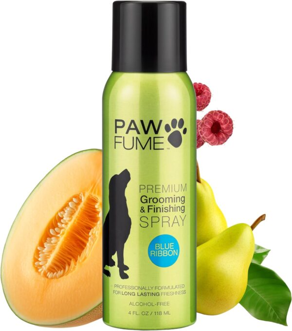 PAWFUME Premium Grooming Spray Dog Spray Deodorizer Perfume for Dogs - Dog Cologne Spray Long Lasting Dog Sprays - Dog Perfume Spray Long Lasting After Bath- Dog deodorizing Spray (Blue Ribbon)