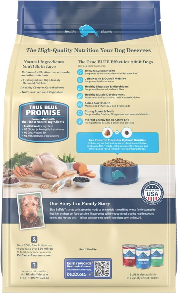 Blue Buffalo Life Protection Formula Natural Adult Dry Dog Food, Chicken and Brown Rice 5-lb Trial Size Bag - Image 2