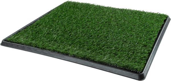 Artificial Grass Puppy Pee Pad for Dogs and Small Pets - 20x25 Reusable 3-Layer Training Potty Pad with Tray - Dog Housebreaking Supplies by PETMAKER - Image 7