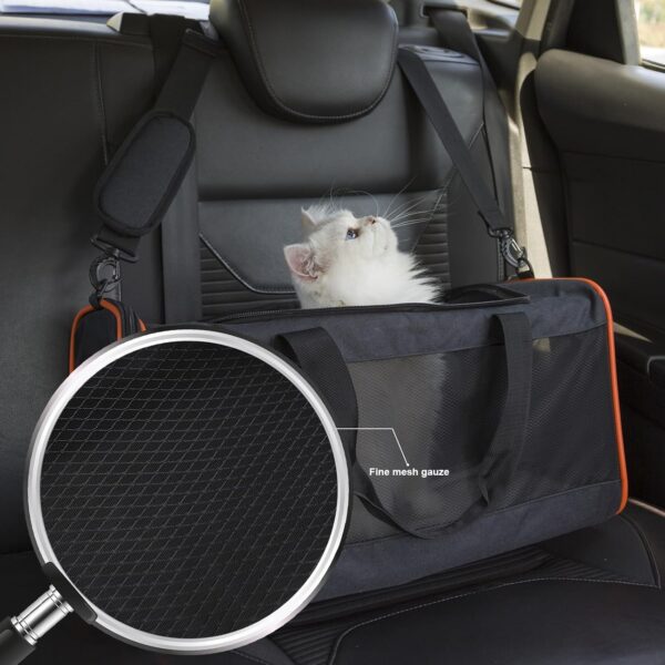 Pet Carrier Soft-Sided for Large Cats and Medium Dogs up to 20 Lbs 21 x 11 x 11 inches - Image 3