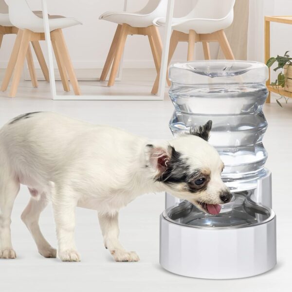 RIZZARI Automatic 5L Pet Waterer, Gravity Stainless Steel Water Dispenser, 100% BPA-Free, Large Capacity Water Feeder for Cats and Small and Medium-Sized Dogs - Image 8