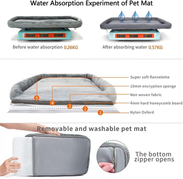 TSA Approved Pet Carrier for Small Cats Dogs, Travel Bag with Adequate Ventilation, 5 Mesh Windows, 3 Entrance, Locking Safety Zippers, Padded Shoulder and Carrying Strap, Small - Image 9