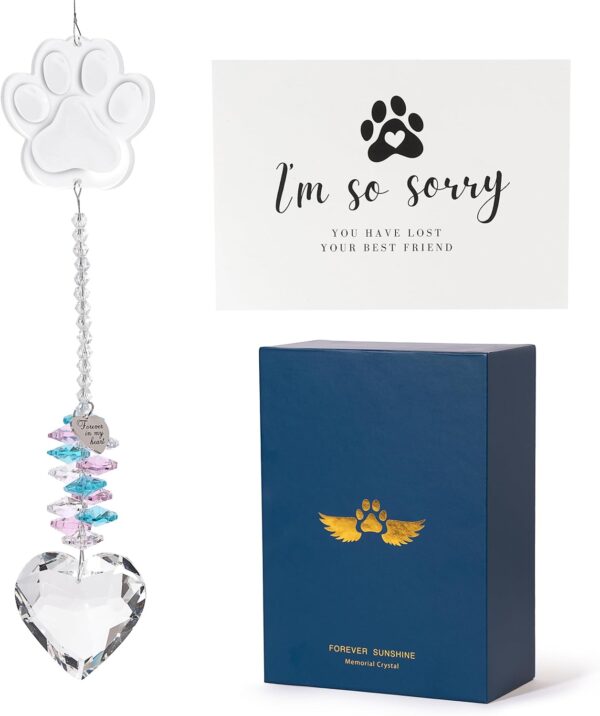 Pet Memorial Suncatcher, Dog Memorial Gifts, Pet Loss, Pet Sympathy, Thoughtful Dogs and Cats Remembrance, Bereavement Gifts