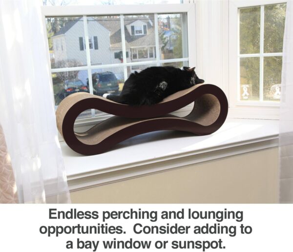 PetFusion Ultimate Cat Scratcher Lounge, Reversible Infinity Style in Multiple Colors. Made from Recycled Corrugated Cardboard, Durable & Long Lasting - Image 8