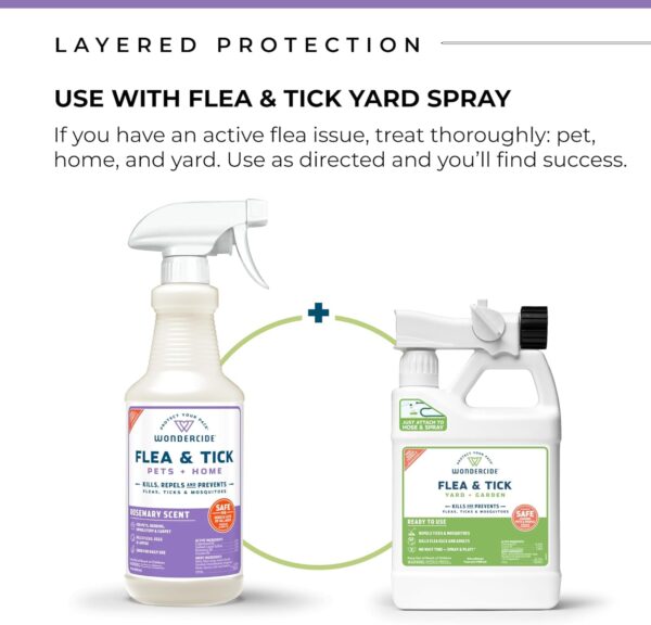 Wondercide - Flea, Tick & Mosquito Spray for Dogs, Cats, and Home - Killer, Control, Prevention, Treatment - with Natural Essential Oils - Pet and Family Safe - Rosemary 16 oz - Image 5