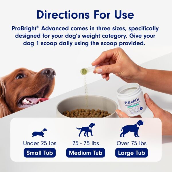 PetLab Co. ProBright Advanced Dental Powder - Dog Breath Freshener - Teeth Cleaning Made Easy – Targets Tartar & Bad Breath - Formulated for Small Dogs - Image 6