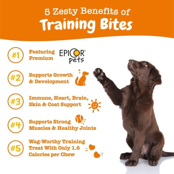 Zesty Paws Training Treats for Dogs & Puppies - Hip, Joint & Muscle Health - Immune, Brain, Heart, Skin & Coat Support - Bites with Fish Oil Omega 3 Fatty Acids with EPA & DHA - Bacon Flavor - 12oz - Image 2