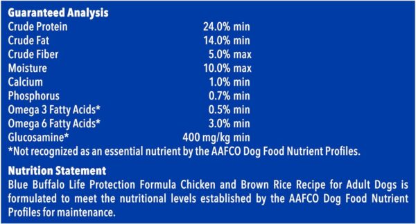 Blue Buffalo Life Protection Formula Natural Adult Dry Dog Food, Chicken and Brown Rice 5-lb Trial Size Bag - Image 9