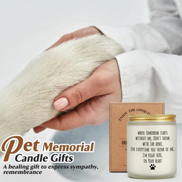 Dog Memorial Gifts for Loss of Dog, Pet Memorial Gifts, Pet Loss Gifts, Sympathy Candle Gift for Cats Dogs Passing Away, Bereavement Remembrance Grief Condolence Gifts for Dog Lovers Friends Familes - Image 2