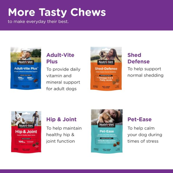 Nutri-Vet Pre and Probiotic Soft Chews for Dogs | Digestive Health Support | Tasty Alternative to Probiotic Powder | 120 Soft Chews - Image 8