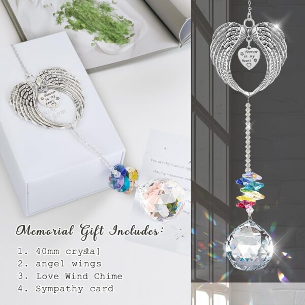 Dog Memorial Gifts for Loss of Dog - Pet Loss Sympathy Gift with Clear Crystal Ball Rainbow Maker Suncatcher, Pet Loss Gifts, Dog Bereavement Gifts, in Memory of Cat Memorial Gifts - Image 3