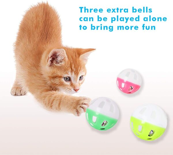 UPSKY Cat Toy Roller 3-Level Turntable Cat Toys Balls with Six Colorful Balls Interactive Kitten Fun Mental Physical Exercise Puzzle Kitten Toys. - Image 5