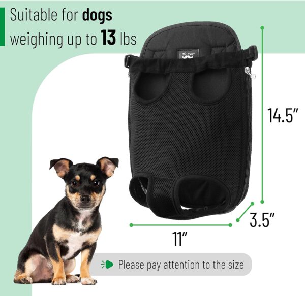 Mr. Pen- Pet Adjustable Dog Carrier Backpacks, Hiking Travel Backpack, Puppy Backpack, Dog Front Carrier - Image 2