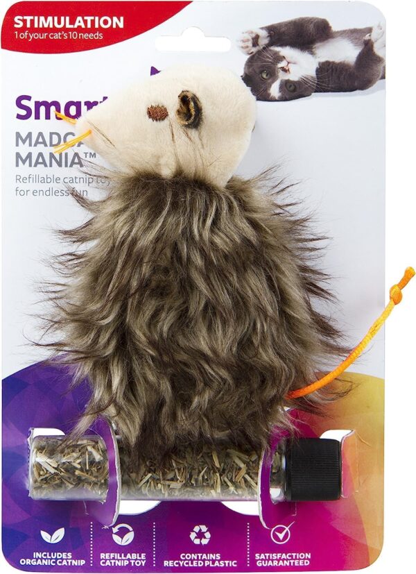 SmartyKat Madcap Mania Refillable Plush Catnip Cat Toy, Includes Catnip Tube - Randomly Selected Color, One Size - Image 3