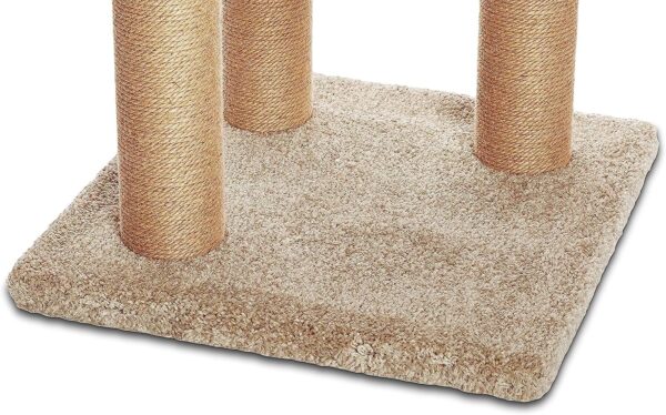 Amazon Basics - Cat Tree Indoor Climbing Activity Tower with Scratching Posts, multi-level, Large, 17.7" x 45.9", Beige - Image 5