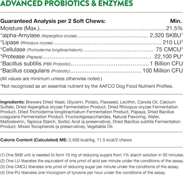 Veterinarian Strength Advanced Probiotics, Healthy Enzymes and PB6 Probiotic Supplement For Your Dogs Stomach, Intestine, Digestion and GI Tract health, Made by NaturVet, 120 Soft Chews - Image 8