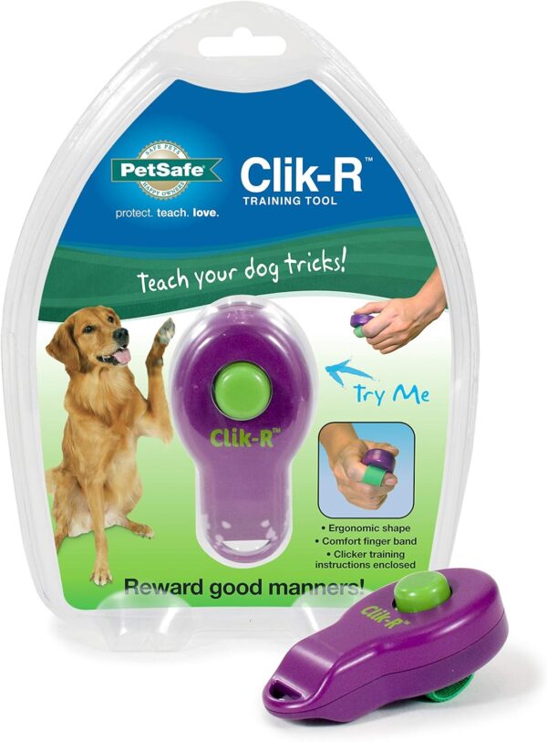 PetSafe Clik-R Dog Training Clicker - Positive Behavior Reinforcer for Pets - All Ages, Puppy and Adult Dogs - Use to Reward and Train - Training Guide Included - Purple - Image 7