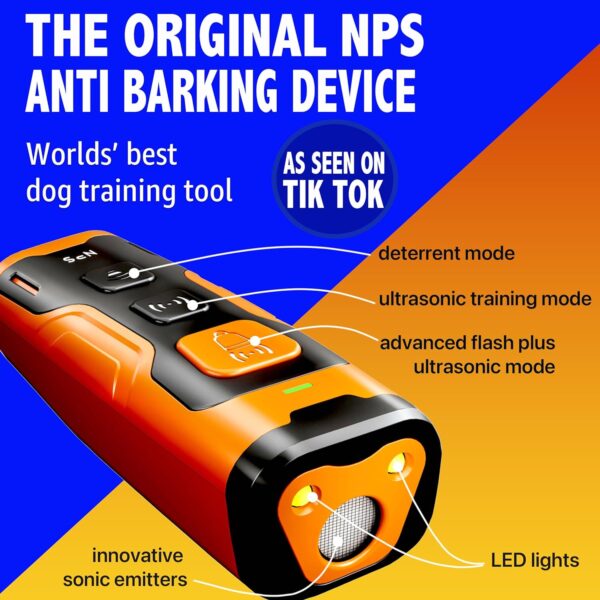 2024release Dog Bark Deterrent Device Stops Bad Behavior | No need yell or swat, Just point to a dog (own or neighbor's) Hit the button | Long-range ultrasonic, Alternative to painful dog shock collar - Image 4