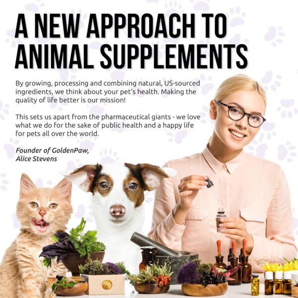 Cat and Dog Vitamins and Supplements | Dog Vitamin | Vitamins for Cats | Multivitamin for Dogs | Cat Supplements & Vitamins | Vitamins for Dogs | Natural Cat Vitamins | 2 oz - Image 8