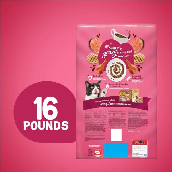 Purina Friskies Dry Cat Food, Gravy Swirlers - 16 lb. Bag - Image 4