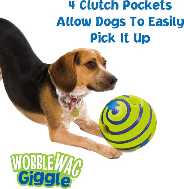 Wobble Wag Giggle Ball, Interactive Dog Toy, Fun Giggle Sounds When Rolled or Shaken, Pets Know Best, As Seen On TV - Image 5