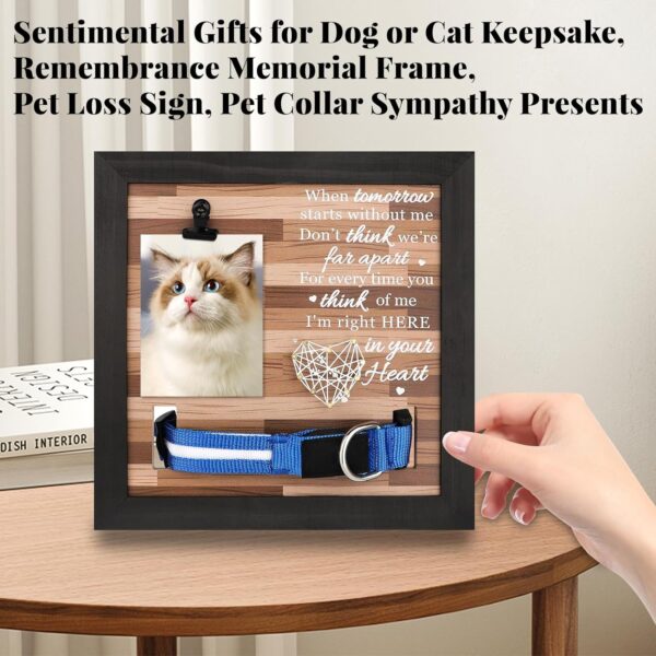 Pet Memorial Frame - Pet Memorial Gifts - Cat Memorial - Dog Memorial Gifts for Loss of Dog - Dog Memorial Picture Frame - Dog Frames for Pictures Memorial (When Tomorrow) - Image 3