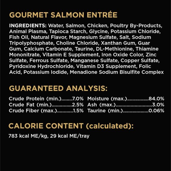 SHEBA Perfect Portions Cuts in Gravy Wet Cat Food Trays (24 Count, 48 Servings), Roasted Chicken, Gourmet Salmon and Tender Turkey Entrée Variety Pack, Easy Peel Twin-Pack Trays - Image 4