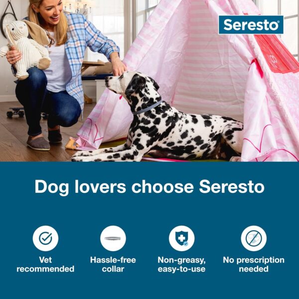 Seresto Large Dog Vet-Recommended Flea & Tick Treatment & Prevention Collar for Dogs Over 18 lbs. | 8 Months Protection - Image 3