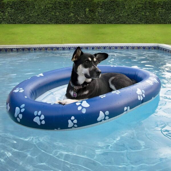 PoolCandy Inflatable Pet Float - Easy Set Up Doggy Pool Floats (Up-to 100LB PAW Large) - Image 2