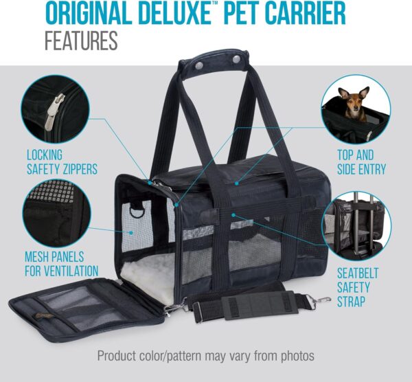 Sherpa Original Deluxe Pet Carrier, Large, Black - Image 6