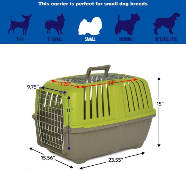 MidWest Homes for Pets Spree Travel Pet Carrier, Dog Carrier Features Easy Assembly and Not The Tedious Nut & Bolt Assembly of Competitors, Ideal for Small Dogs & Cats - Image 6