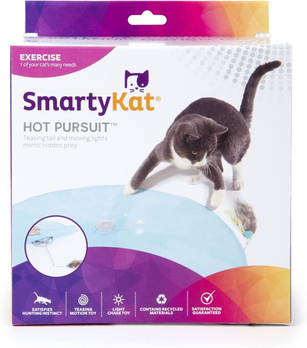 SmartyKat Hot Pursuit Electronic Concealed Motion Cat Toy, Battery Powered - Blue, One Size - Image 5