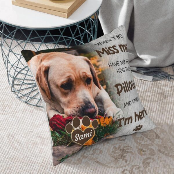 Personalized Pet Memorial Throw Pillow with Photo, Dog Memrial Gifts for Loss of Dog, Pet Memories Gifts for Dogs Dog Memorial Pillow Pet Loss Sympathy Gift Dog Bereavement Gifts - Image 7