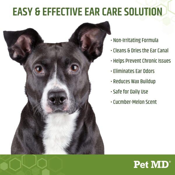 Pet MD - Dog Ear Cleaner Wipes - Otic Cleanser for Dogs to Stop Ear Itching, and Infections with Aloe and Eucalyptus - 100 Count - Image 4