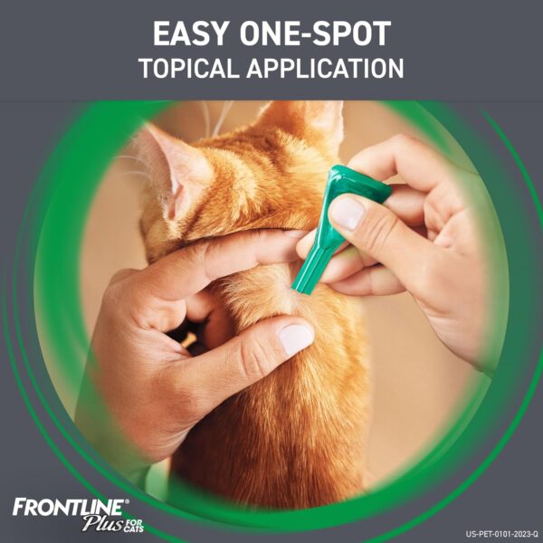 FRONTLINE Plus Flea and Tick Treatment for Cats Over 1.5 lbs., 3 Treatments - Image 6