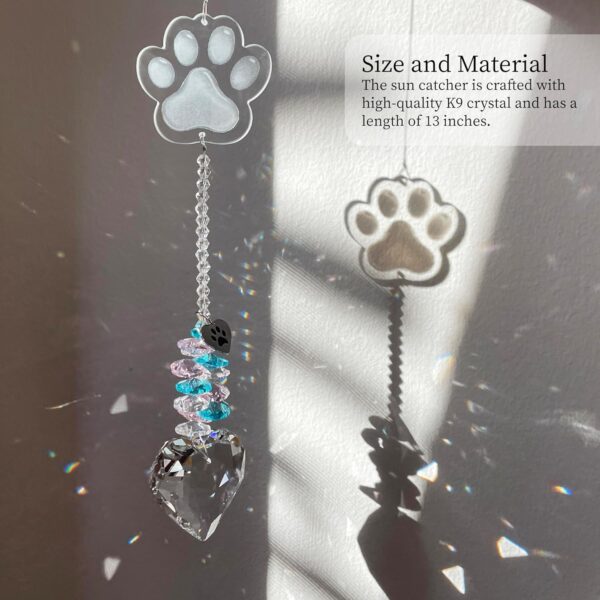 Pet Memorial Suncatcher, Dog Memorial Gifts, Pet Loss, Pet Sympathy, Thoughtful Dogs and Cats Remembrance, Bereavement Gifts - Image 5