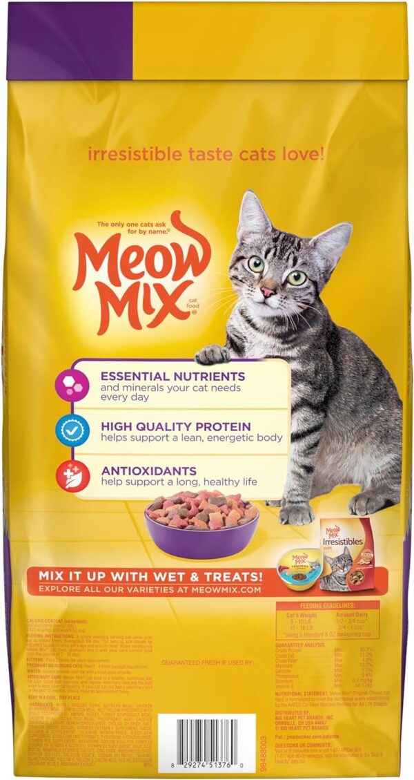 Meow Mix Original Choice Dry Cat Food, 6.3 Pound Bag - Image 2