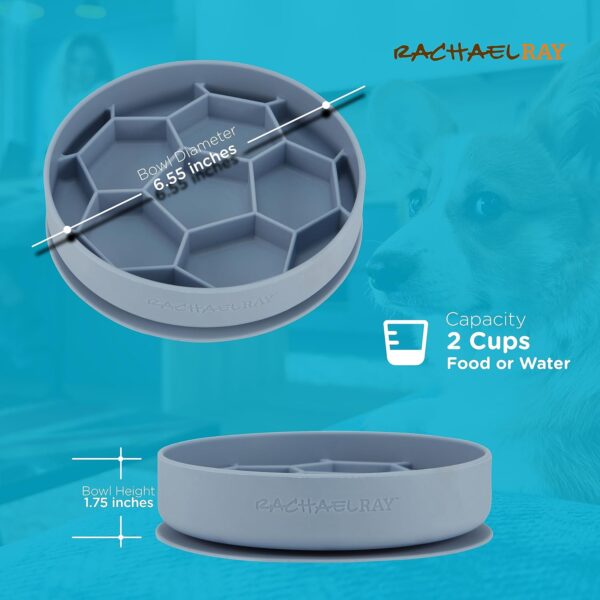 Rachael Ray Slow Feeding Dog Bowl – Slow Feeder Dog Bowls, Silicone Non-Slip Dog Bowls for Small Dogs, Medium Dogs, and Large Dogs, Perfect Dog Feeder, Easy to Clean Dog Food Bowl, Fun Dog Slow Feeder - Image 6